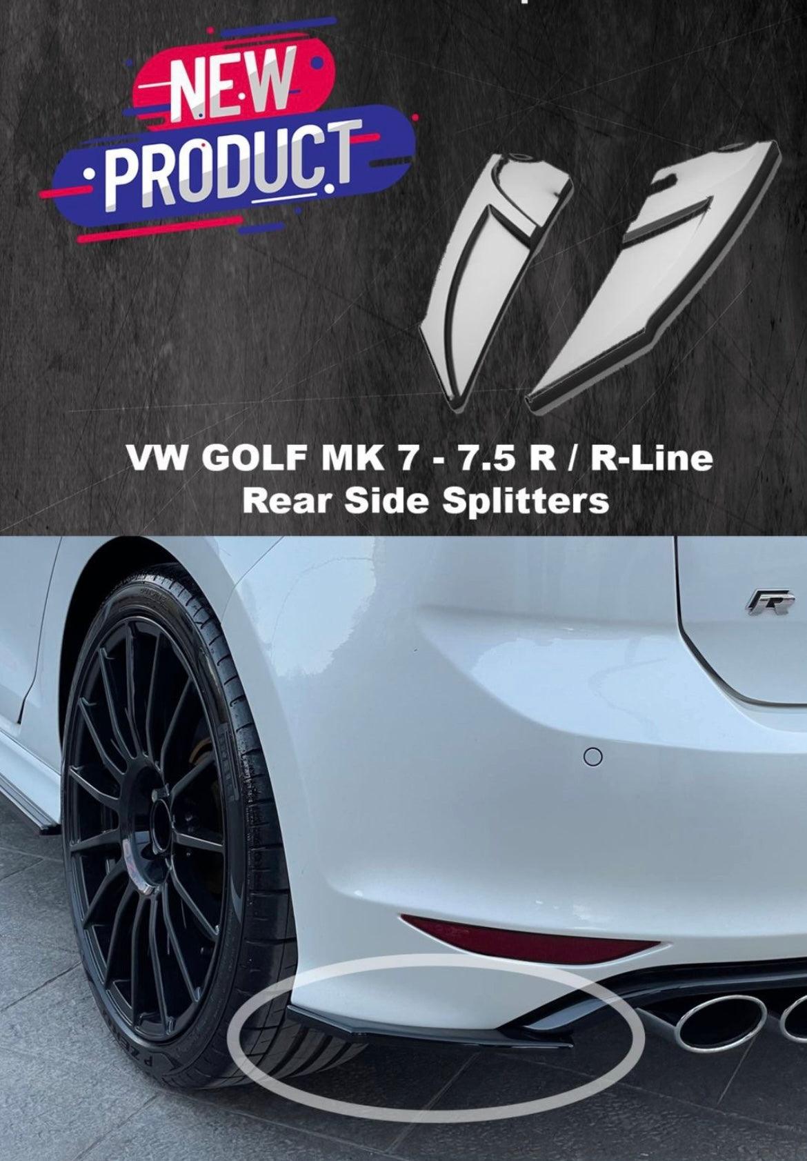 BOSZ - Rear side splitters v.1 VW Golf 7 MK7 R20 R-line