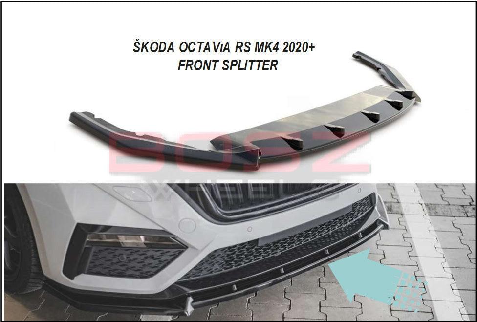 BOSZ - FRONT SPLITTER V.1 ŠKODA OCTAVIA RS MK4 2020+ 