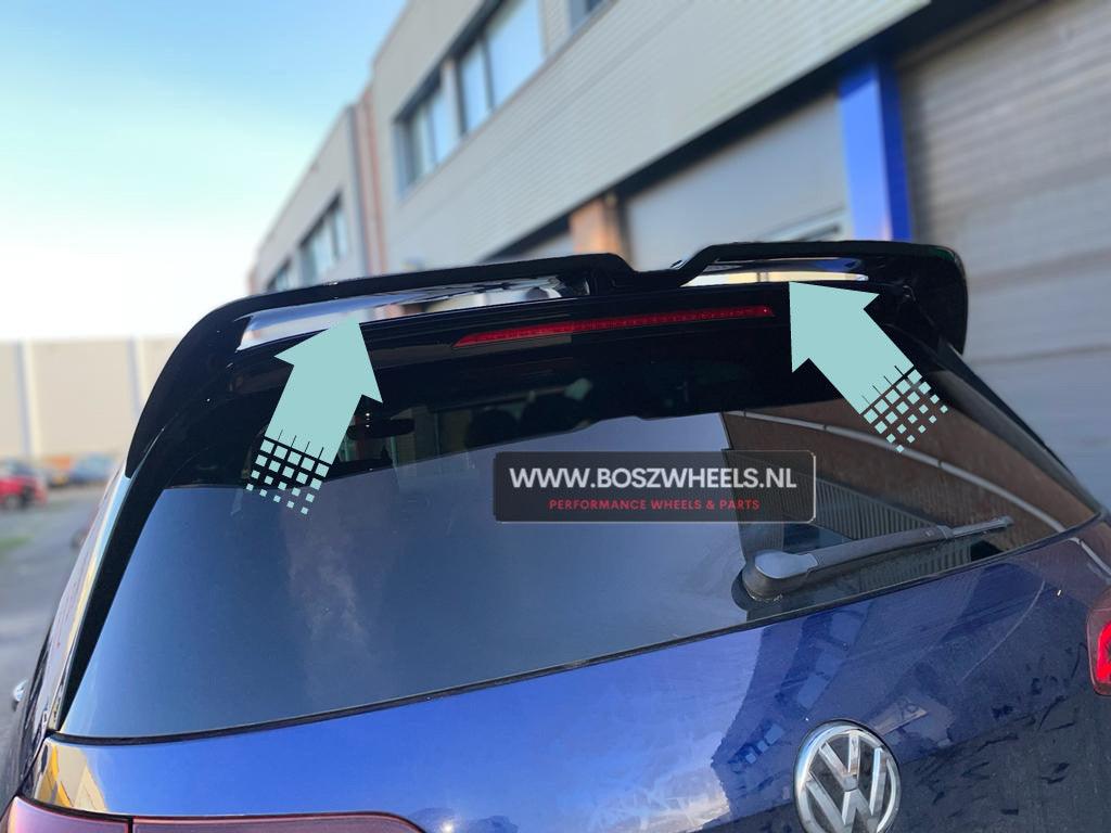 Aggressive dakspoiler glans zwart voor Volkswagen VW Golf 7 R / GTI / …