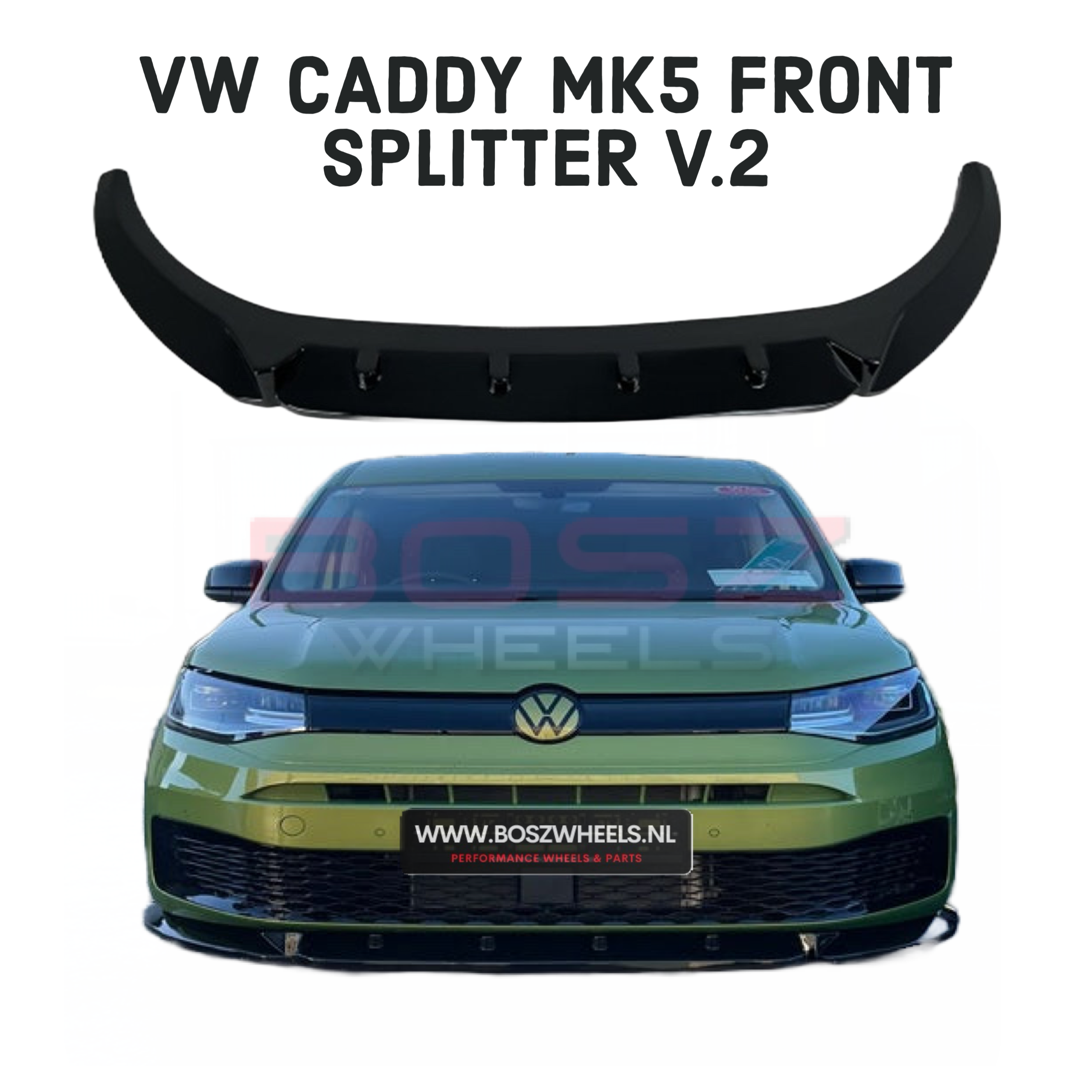 BOSZ - FRONT SPLITTER V.2 VW Caddy MK5 2021+